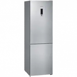 Frigorífico combi - Siemens KG36NXIEA, No Frost, 186 cm, 326 l, Cajón HyperFresh, MultiAirflow, Inox