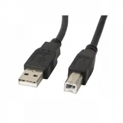 Lanberg Cable USB-A 2.0 a USB-B Macho/Macho 1.8m Negro