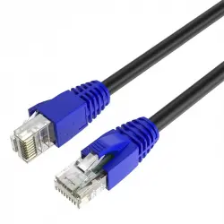 Max Connection Cable de Red UTP RJ45 Cat.6 26AWG Exteriores 15m + 15 Bridas Negro