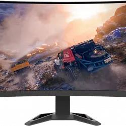 Monitor gaming - Lenovo G27c-30, 27" Full HD, 1 ms, 165 Hz, HDMI 2.0, DisplayPort 1.4, Salida de audio (3,5 mm), Negro