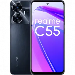 Móvil - realme C55, Negro, 256 GB, 8 GB RAM, 6.72 " Full HD+, Mediatek Helio G88 Octa Core, 5000 mAh, Android 13