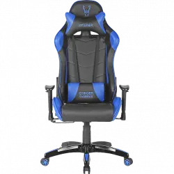 Silla gaming - Woxter Stinger Station, Altura y Reposabrazos ajustables, Azul