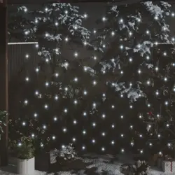 VidaXL Red Luces Navidad 306 LEDs Blanco Frío Interior/Exterior 3x3m