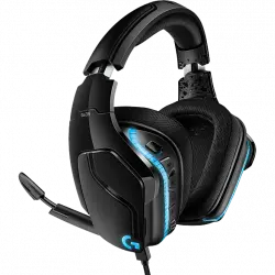 Auriculares gaming - Logitech G635, Lightsync RGB, Sonido envolvente 7.1, DTS Headphone:X 2.0, PC, PS4, Xbox, Nintendo Switch, Negro y azul