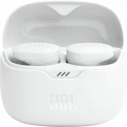 Auriculares True Wireless - JBL Tune Buds, Bluetooth, Cancelación de ruido, Micrófono, 8h, Blanco