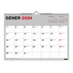 Calendario de pared 2024 Miquelrius A3 Basic para escribir - catalán