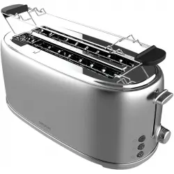 Cecotec Toast&Taste 1600 Retro Double Tostadora Doble Ranura 1630W Inox