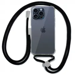 Cool Funda Cordón Negro para iPhone 15 Pro