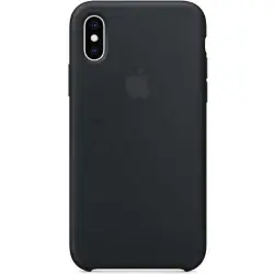 Funda Apple Silicone Case Negro para iPhone Xs