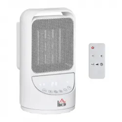 Homcom Calefactor Cerámico 2000W Blanco