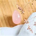 Huevo Yoni de Cuarzo Rosa