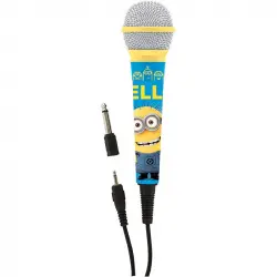 Lexibook Los Minions Micrófono Karaoke Alta Sensibilidad 2.5m