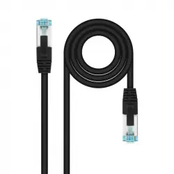Nanocable Cable de Red Cat.7 600MHz LSZH SFTP PIMF AWG26 25cm Negro