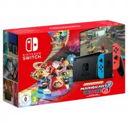 Nintendo Switch Azul Neón/Rojo Neón V2 + Mario Kart 8 Deluxe