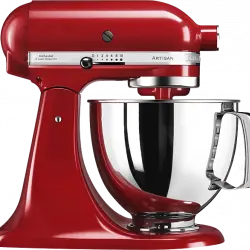 Robot amasador - Kitchen-Aid Artisan 5KSM125EER, 300W, Rojo