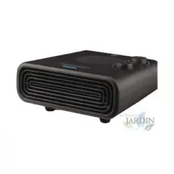 Calefactor Horizontal Orbegozo. Tres Posiciones: 1100w-2200w-ventilador. Termostato Regulable. Calor Instantáneo. Color Negro.
