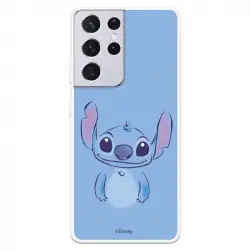 Funda Oficial de Disney Stitch Azul Lilo y Stitch para Samsung Galaxy S21 Ultra