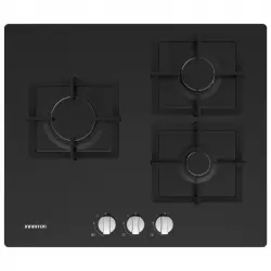 Infiniton GGMCI-315 Placa de Gas 3 Zonas 60cm Cristal Negro