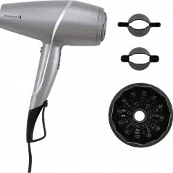 Secador - Remington PROluxe You Adaptive Hairdryer AC9800, 2400 W, 3 temperaturas, 2 velocidades, Gris