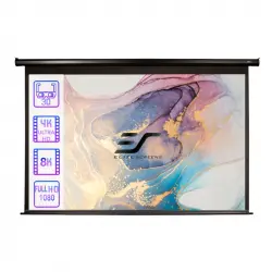 Elite Screens Pantallas De Proyección / Negro / 125" (277x156 / Top-drop 20cm) / Maxwhite