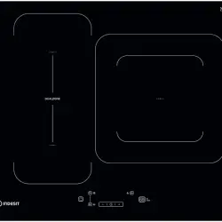 Encimera - Indesit IB 44Q60 NE, Inducción, Eléctrica, 3 zonas, Negro