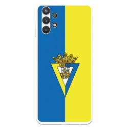 Funda Licencia Oficial Cádiz CF Escudo Fondo Bicolor para Samsung Galaxy A32 5G