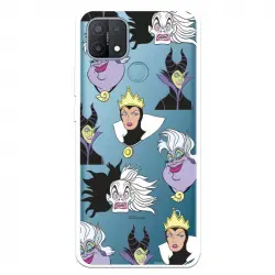 Funda Para Oppo A15 Oficial De Disney Villanas Patrón Villanas Disney