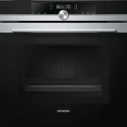 Horno - Siemens HM633GBS1 Con microondas, Multifunción, 67 litros, Grill Simultáneo