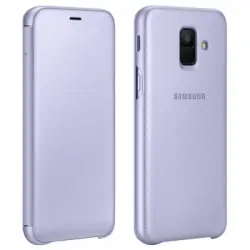 Samsung Wallet Cover Samsung Galaxy A6 Funda Oficial Billetera Gris