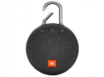 Altavoz inalámbrico - JBL Clip 3 Black, W, Bluetooth, IPX7, Micrófono, Mosquetón, Negro