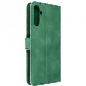 Forcell Funda Efecto Ante con Tarjetero Verde para Samsung Galaxy A13 5G/A04s