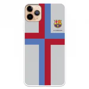 Funda para Iphone 11 Pro Max del Fc Barcelona Cruz Blaugrana - Licencia Oficial Fc Barcelona