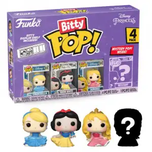 Funko Bitty Pop Disney Princesas Pack 4 Cenicienta/Blancanieves/Aurora/Figura Misteriosa