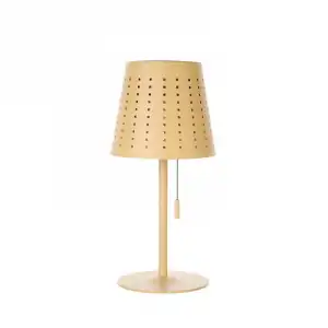 Iluzzia Lámpara De Mesa Led Solar Portátil Banate 3w Para Exterior Con Batería Usb Recargable Iluzzia Verde Celadón