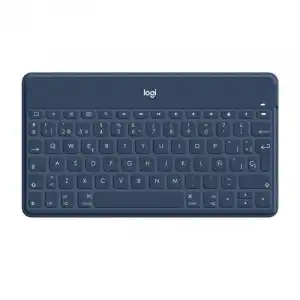 Logitech Keys-To-Go Teclado Inalámbrico Bluetooth Azul para iPhone/iPad/Apple TV