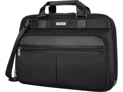 Maletín para portátil - Targus Mobile Elite, 15.6-16", Nylon, Poliuretano, Negro