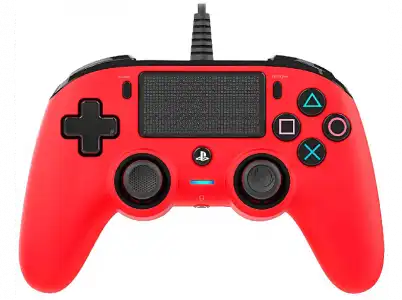 Mando - Nacon, PS4 Controller, con cable, Rojo