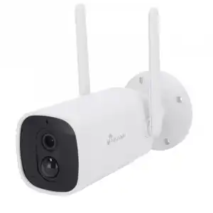 Nivian Cámara de Vigilancia WiFi FullHD con Batería de Larga Duración 10400mAh Blanca