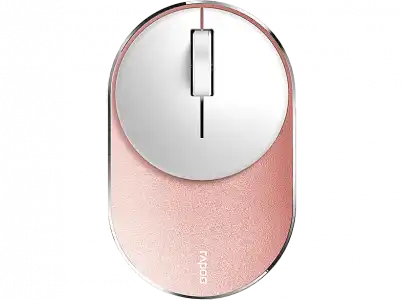 Ratón inalámbrico - Rapoo M600 Mini Silent, Multimodo, Clic silencioso, Bluetooth 3.0, 4.0, 1300 ppp, Rosa