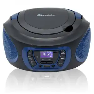 Roadstar CDR-365U/BL Radio CD Digital Portátil USB/AUX Azul