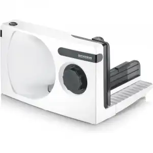 Severin AS 3912 Cortafiambres Eléctrico Compacto con Motor DC 100W Blanco/Negro