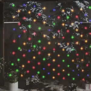 vidaXL Red de Luces de Navidad 306 LED Colores 3x3 m Interior/Exterior