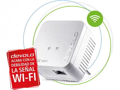 Adaptador Wi-Fi - Devolo Magic 1, WiFi mini, Powerline Internet y Mesh, 1200 Mbps, LAN Ethernet, Blanco