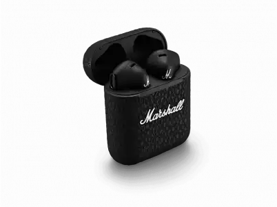 Auriculares True Wireless - Marshall Minor III, 25 h, Bluetooth 5.2, Micrófono, Negro