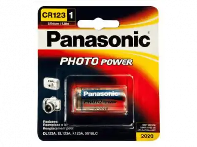 Batería electrónicas - Panasonic Litio de la cámara CR123