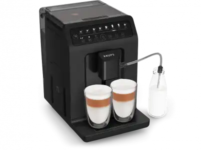 Cafetera superautomática - Krups EA897B10 Evidence ECO Design, 1450 W, 15 bar, 2.9 L, 8 Programas, Función 2 tazas, Negro