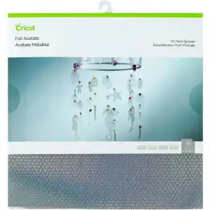 Cricut Pinpoint Pack de 16 Acetatos Metalizados 30.5 cm x 30.5 cm Plata Holográfica