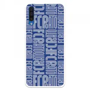 Funda Para Samsung Galaxy A50 Del Fútbol Club Oporto Nombre Fondo Azul - Licencia Oficial Fútbol Club Oporto