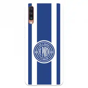 Funda Para Samsung Galaxy A70 Del Fútbol Club Oporto Escudo Escudo Y Rayas - Licencia Oficial Fútbol Club Oporto
