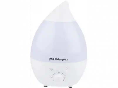 Humidificador - Orbegozo HU 2013, 180ml/h, Capacidad 1,3L, 7 Luces, Salida del vapor ajustable